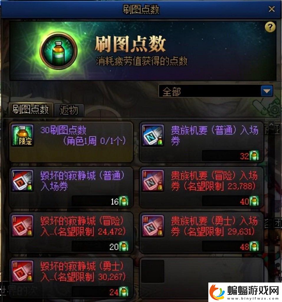 dnf游戲任務點數有什么用