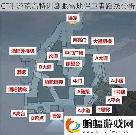 CF手游荒島特訓鷹眼雪地保衛者路線分析