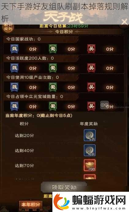天下手游好友組隊刷副本掉落規則解析