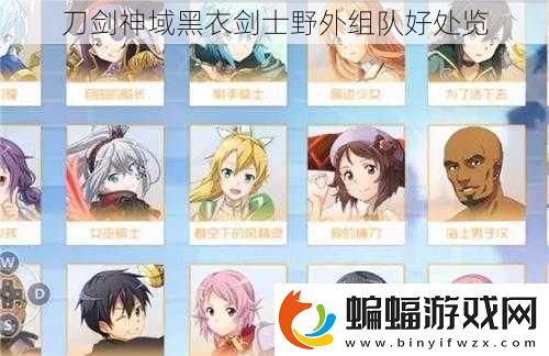 刀劍神域黑衣劍士野外組隊(duì)好處覽