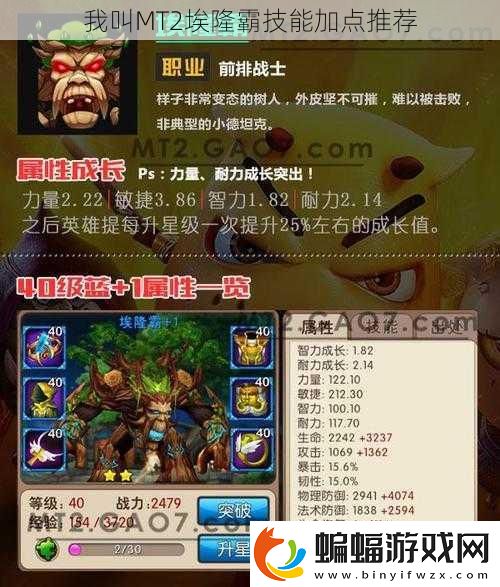 我叫MT2埃隆霸技能加點推薦